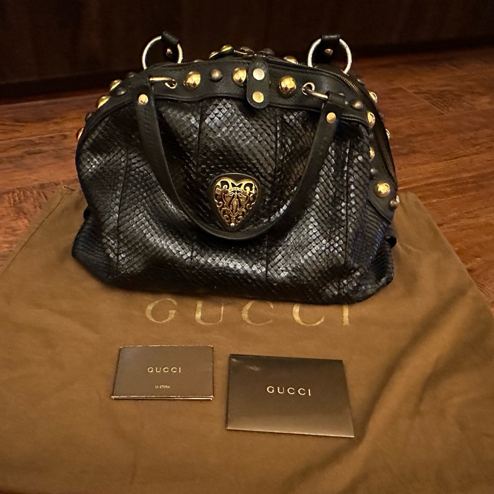 GUCCI Limited Edition Exotic Python Purse - Picture 2 of 12